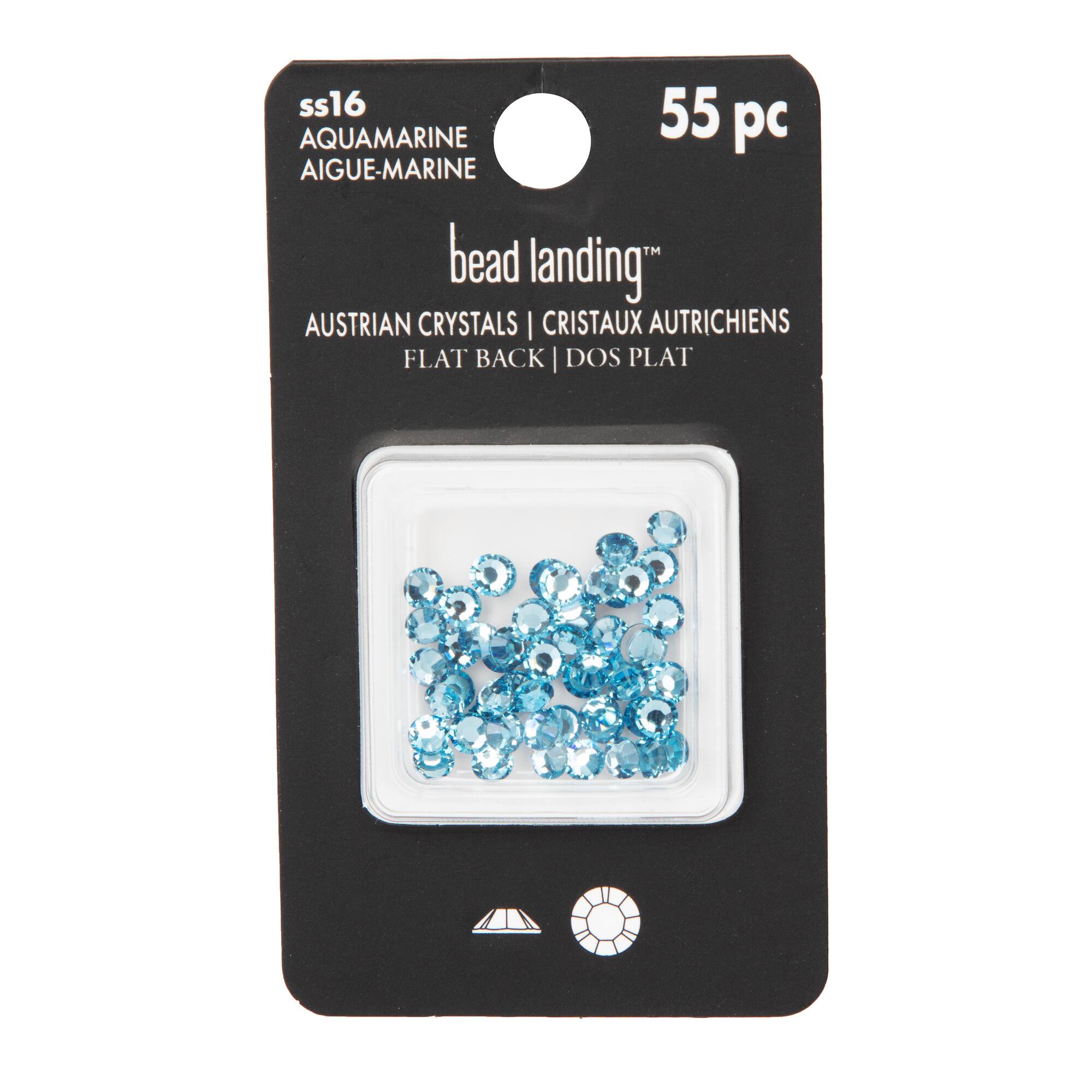 6 Packs: 55 ct. (330 total) SS16 Round Flatback Austrian Crystals by Bead Landing